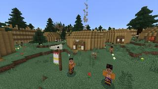 Screenshot of the Minecraft Bedrock Marketplace product Settlers Mountain created by G2Crafted.