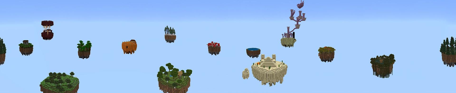 Panorama of the Minecraft Bedrock Marketplace product Sky Island Universe created by G2Crafted.