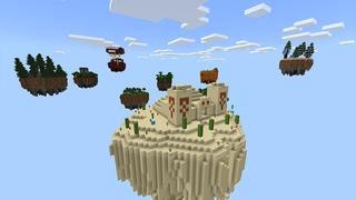 Screenshot of the Minecraft Bedrock Marketplace product Sky Island Universe created by G2Crafted.