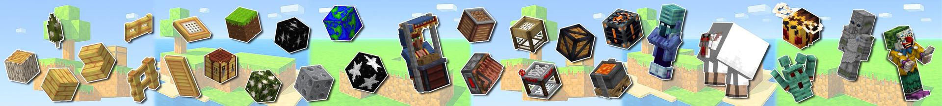 Panorama of the Minecraft Bedrock Marketplace product Stranded Survival Tools created by G2Crafted.