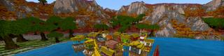 Panorama of the Minecraft Bedrock Marketplace product Water Town created by G2Crafted.