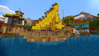 Screenshot of the Minecraft Bedrock Marketplace product Water Town created by G2Crafted.