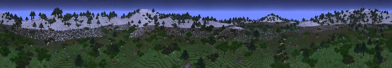 Panorama of the Minecraft Bedrock Marketplace product Wilderness Survivor created by G2Crafted.