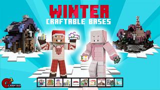 Thumbnail of the Minecraft Bedrock Marketplace product Winter Craftable Bases created by G2Crafted.