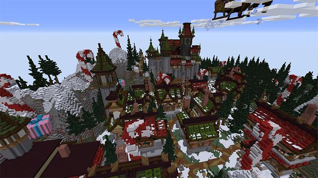 Screenshot of the Minecraft Bedrock Marketplace product Winter Town created by G2Crafted.