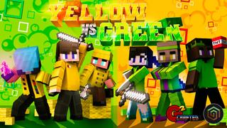 Thumbnail of the Minecraft Bedrock Marketplace product Yellow vs Green created by G2Crafted.