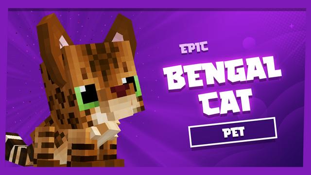 Thumbnail of the Minecraft Bedrock Marketplace product Bengal Cat Pet created by Galaxite.