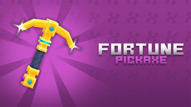 Thumbnail of the Minecraft Bedrock Marketplace product Fortune Pickaxe created by Galaxite.