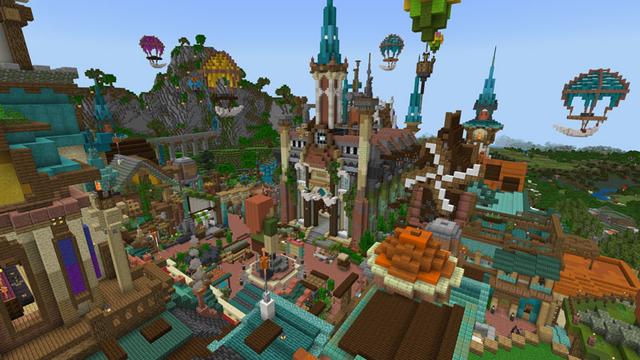 Screenshot of the Minecraft Bedrock Marketplace product Galaxite Season 6 Hub created by Galaxite.