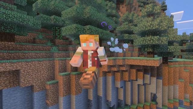 Screenshot of the Minecraft Bedrock Marketplace product Movement+ Add-On created by Galaxite.