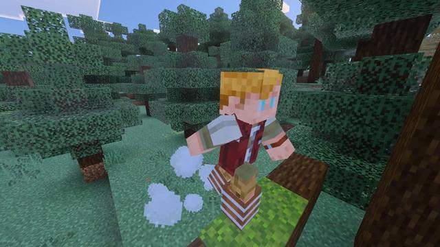 Screenshot of the Minecraft Bedrock Marketplace product Movement+ Add-On created by Galaxite.