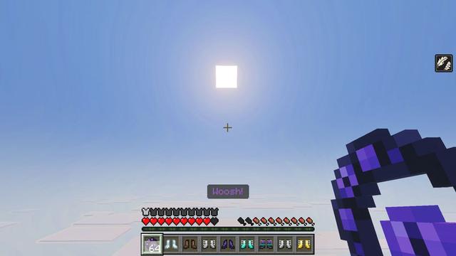 Screenshot of the Minecraft Bedrock Marketplace product Movement+ Add-On created by Galaxite.