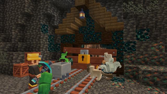 Screenshot of the Minecraft Bedrock Marketplace product Second Level Mine Expansion created by Galaxite.