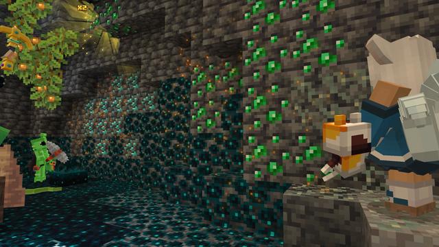 Screenshot of the Minecraft Bedrock Marketplace product Second Level Mine Expansion created by Galaxite.