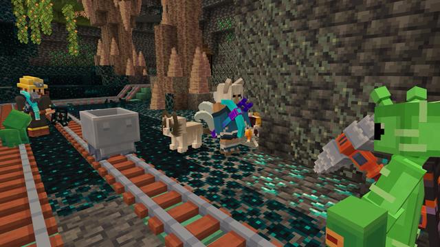 Screenshot of the Minecraft Bedrock Marketplace product Second Level Mine Expansion created by Galaxite.