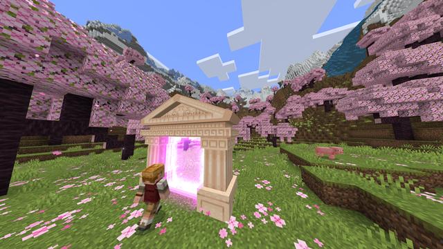 Screenshot of the Minecraft Bedrock Marketplace product Teleporters Add On created by Galaxite.