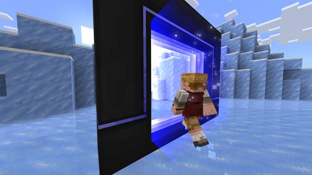 Screenshot of the Minecraft Bedrock Marketplace product Teleporters Add On created by Galaxite.