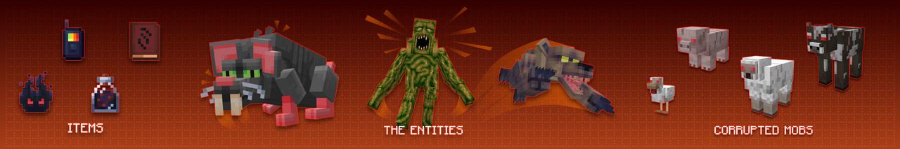 Panorama of the Minecraft Bedrock Marketplace product The Entity Add-On created by Galaxite.
