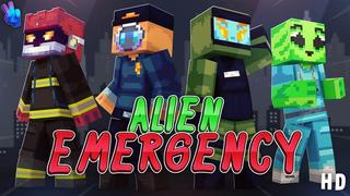 Thumbnail of the Minecraft Bedrock Marketplace product Alien Emergency created by Gamefam.