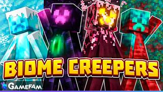 Thumbnail of the Minecraft Bedrock Marketplace product Biome Creepers created by Gamefam.