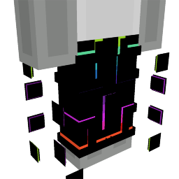 Thumbnail of the Minecraft Bedrock Marketplace product Black Knight RGB Pants created by Gamefam.