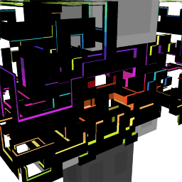 Thumbnail of the Minecraft Bedrock Marketplace product Black RGB Knight Top created by Gamefam.