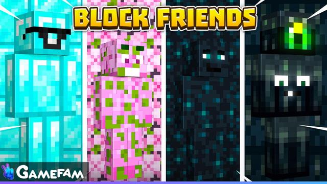 Thumbnail of the Minecraft Bedrock Marketplace product Block Friends created by Gamefam.