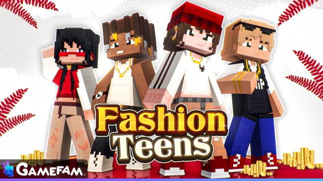 Thumbnail of the Minecraft Bedrock Marketplace product Fashion Teens created by Gamefam.