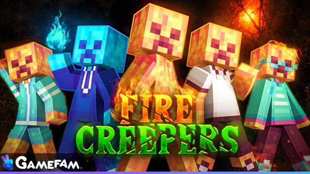 Thumbnail of the Minecraft Bedrock Marketplace product Fire Creepers created by Gamefam.