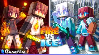 Thumbnail of the Minecraft Bedrock Marketplace product Fire vs Ice created by Gamefam.