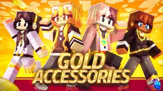 Thumbnail of the Minecraft Bedrock Marketplace product Gold Accessories created by Gamefam.