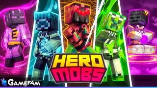 Thumbnail of the Minecraft Bedrock Marketplace product Hero Mobs created by Gamefam.