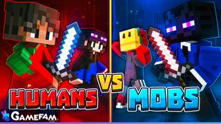 Thumbnail of the Minecraft Bedrock Marketplace product Humans vs Mobs created by Gamefam.