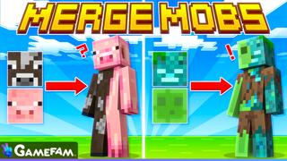 Thumbnail of the Minecraft Bedrock Marketplace product Merge Mobs created by Gamefam.