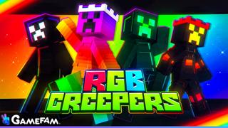 Thumbnail of the Minecraft Bedrock Marketplace product RGB Creepers created by Gamefam.