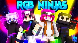 Thumbnail of the Minecraft Bedrock Marketplace product RGB Ninjas created by Gamefam.