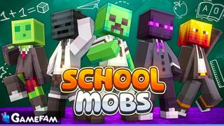 Thumbnail of the Minecraft Bedrock Marketplace product School Mobs created by Gamefam.