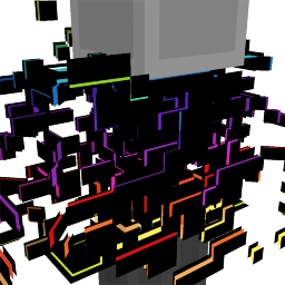 Thumbnail of the Minecraft Bedrock Marketplace product Scribble RGB Top created by Gamefam.