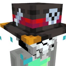 Thumbnail of the Minecraft Bedrock Marketplace product Skeleton Pirate Head created by Gamefam.