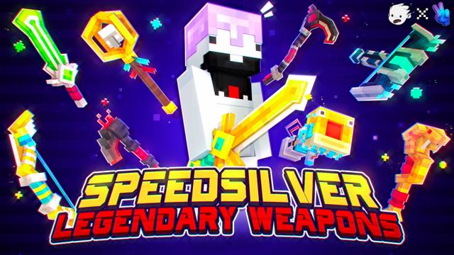 Thumbnail of the Minecraft Bedrock Marketplace product SpeedSilver Legendary Weapons created by Gamefam.