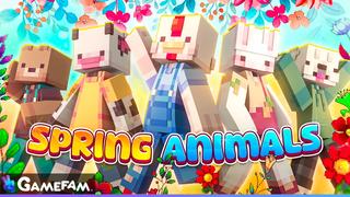 Thumbnail of the Minecraft Bedrock Marketplace product Spring Animals created by Gamefam.