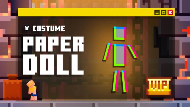 Thumbnail of the Minecraft Bedrock Marketplace product 2D Paper Doll Costume created by Gamemode One.