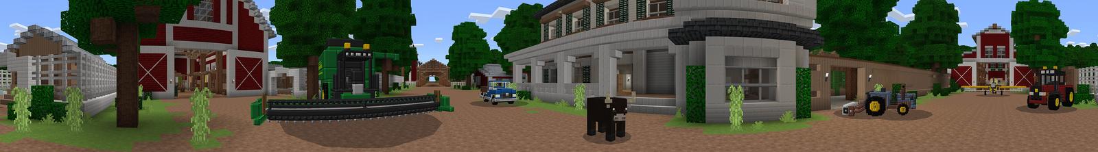 Panorama of the Minecraft Bedrock Marketplace product Advanced Farming created by Gamemode One.