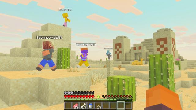 Screenshot of the Minecraft Bedrock Marketplace product AI Players Add-On created by Gamemode One.