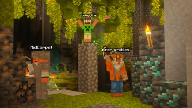 Screenshot of the Minecraft Bedrock Marketplace product AI Players Add-On created by Gamemode One.