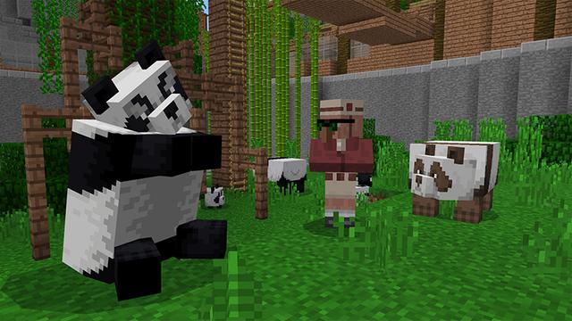 Screenshot of the Minecraft Bedrock Marketplace product Catastrophic Pandamonium created by Gamemode One.