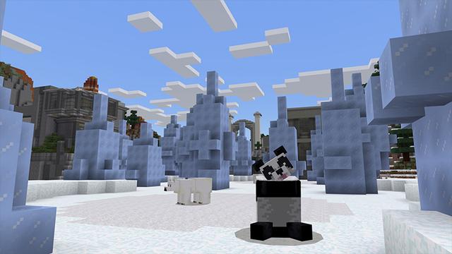 Screenshot of the Minecraft Bedrock Marketplace product Catastrophic Pandamonium created by Gamemode One.