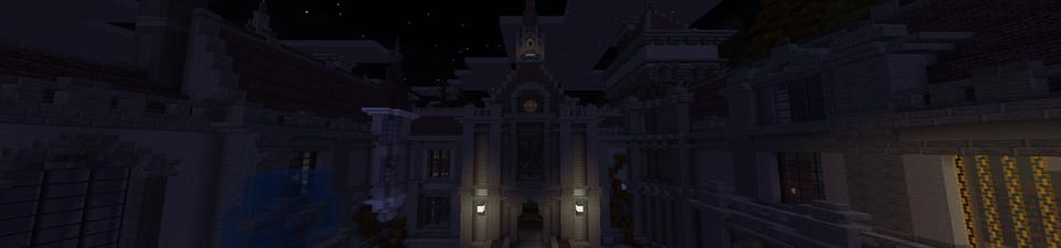 Panorama of the Minecraft Bedrock Marketplace product Ghost Bottlers created by Gamemode One.