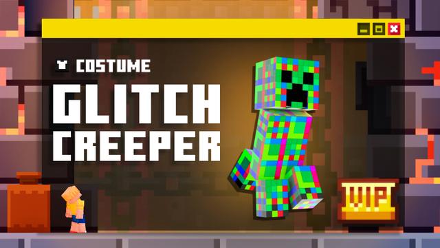 Thumbnail of the Minecraft Bedrock Marketplace product Glitch Creeper Costume created by Gamemode One.