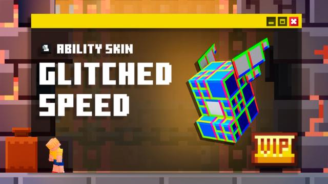 Thumbnail of the Minecraft Bedrock Marketplace product Speed Ability - Glitched Skin created by Gamemode One.